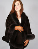 Alpaca Blend Medium Cape- Off White