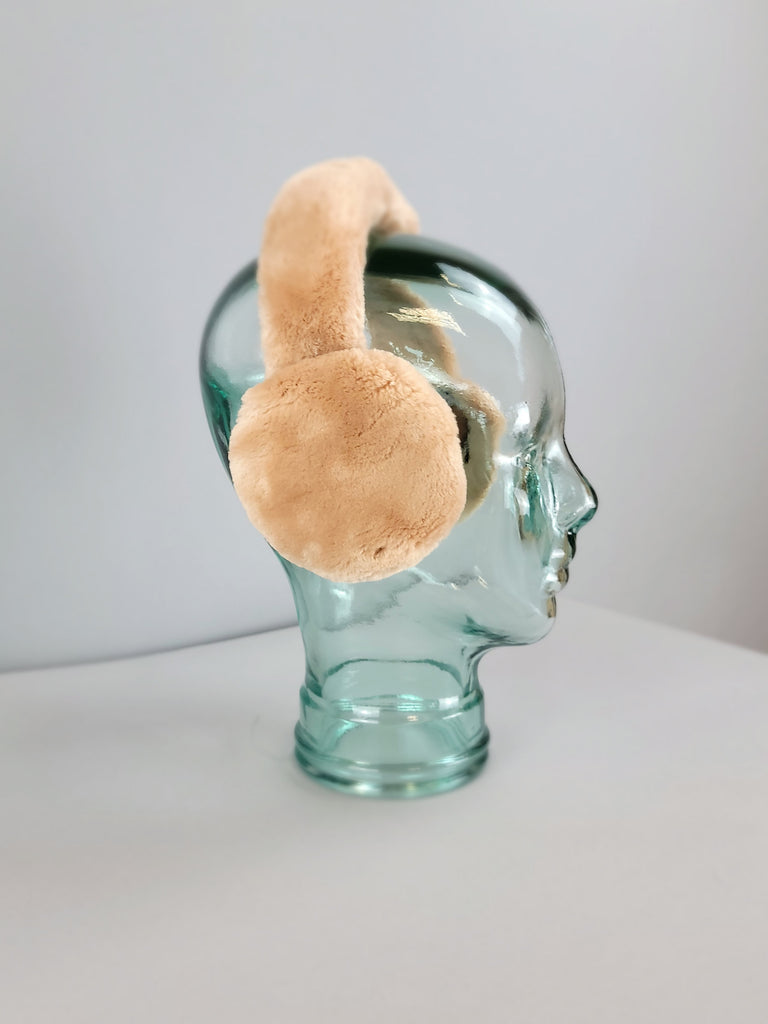 Fur Earmuff- Sand