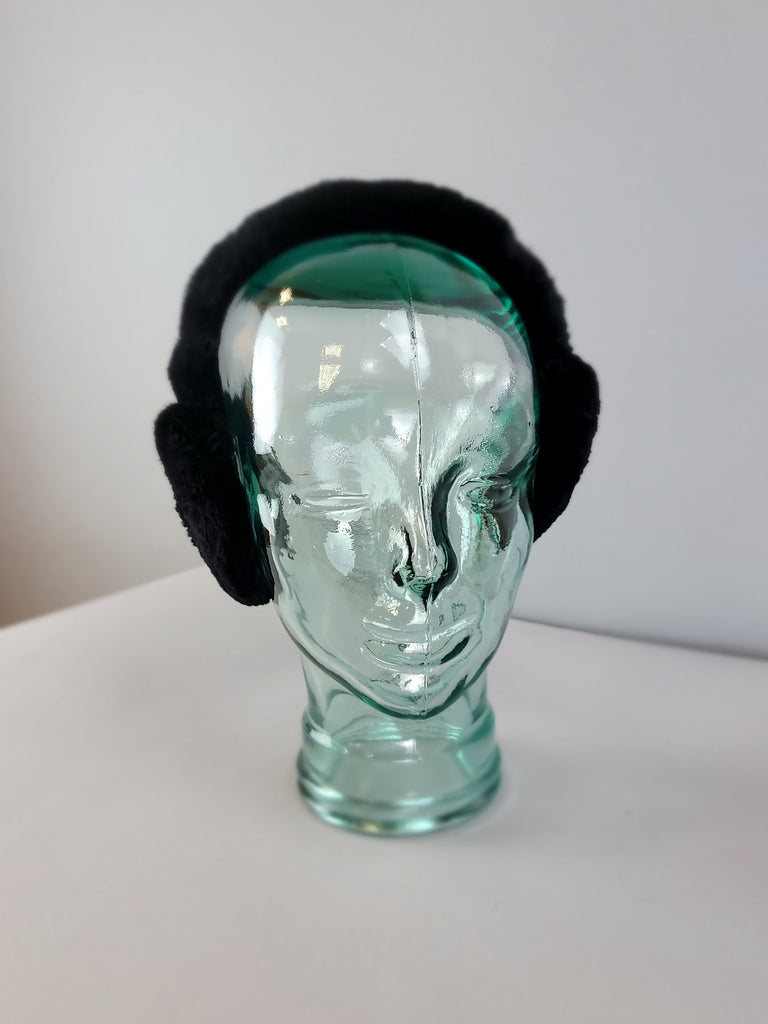 Fur Earmuff- Black