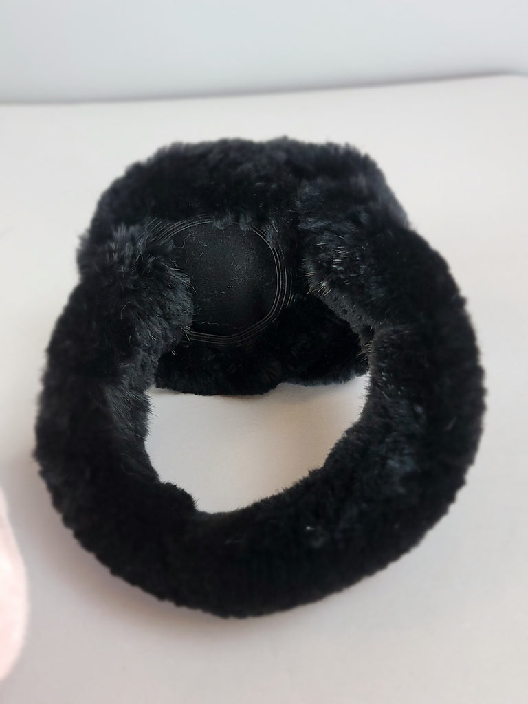 Fur Earmuff- Black
