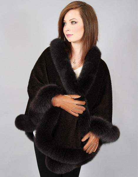 Alpaca Blend Medium Cape- Brown