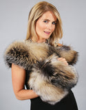 Lux Fur Collar - Natural Cross Fox