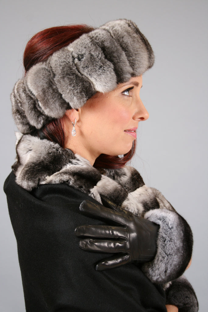 Wide Chinchilla Headband- Natural