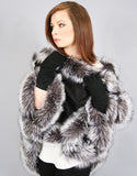 Cashmere Medium Round Cape - Pink