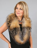 Lux Fur Collar- Platinum