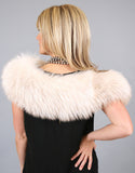 Lux Fur Collar- Fisher Dyed Silver