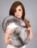 Lux Fur Collar- Platinum