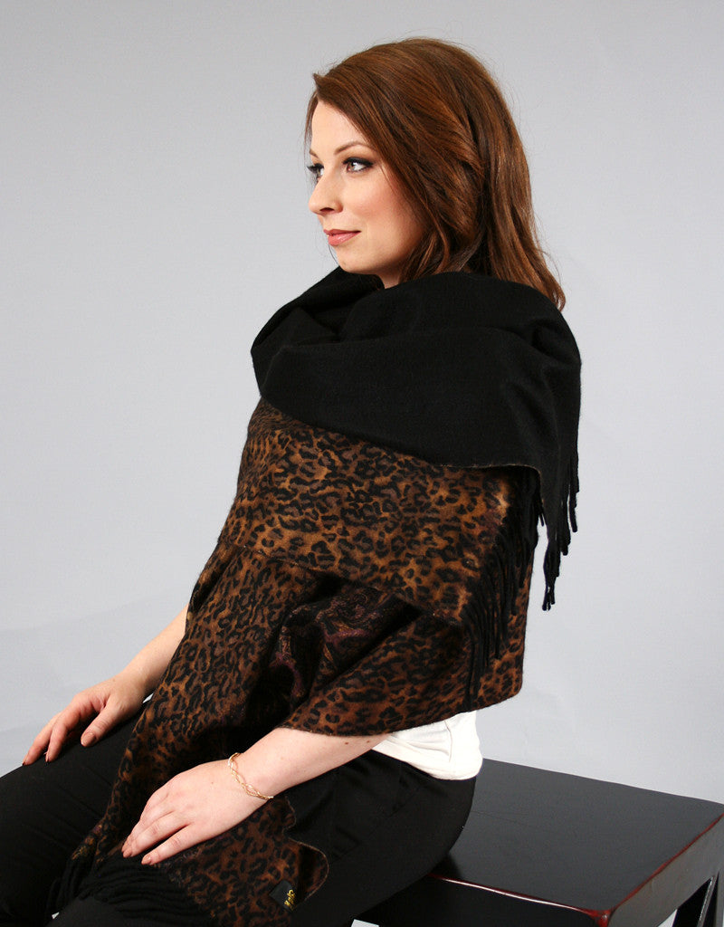 Cashmere Shawl- Grey Blue