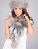 Fox Fringe Scarf- Indigo