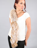 Fox Fringe Scarf- Indigo