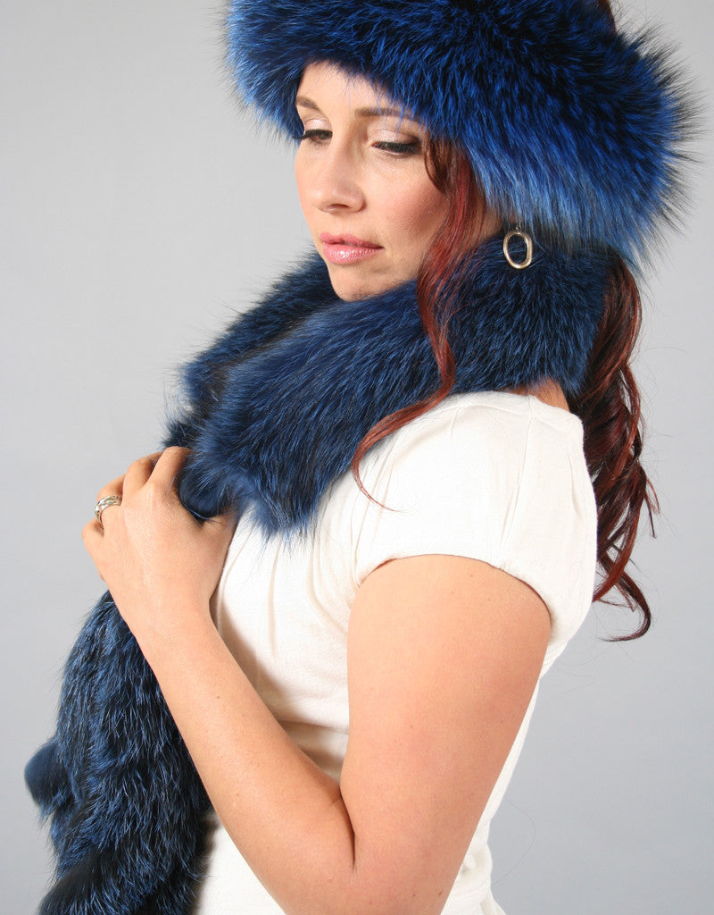 Fox Fringe Scarf- Blush
