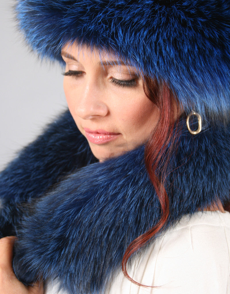 Fox Fringe Scarf- Blush