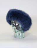 Fur Headband- Pink Indigo