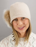 Cloche with Fox Applique - Cashmere/ Blush Fox