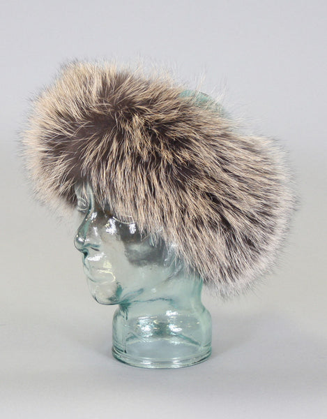 Wide Fur Headband-Cross