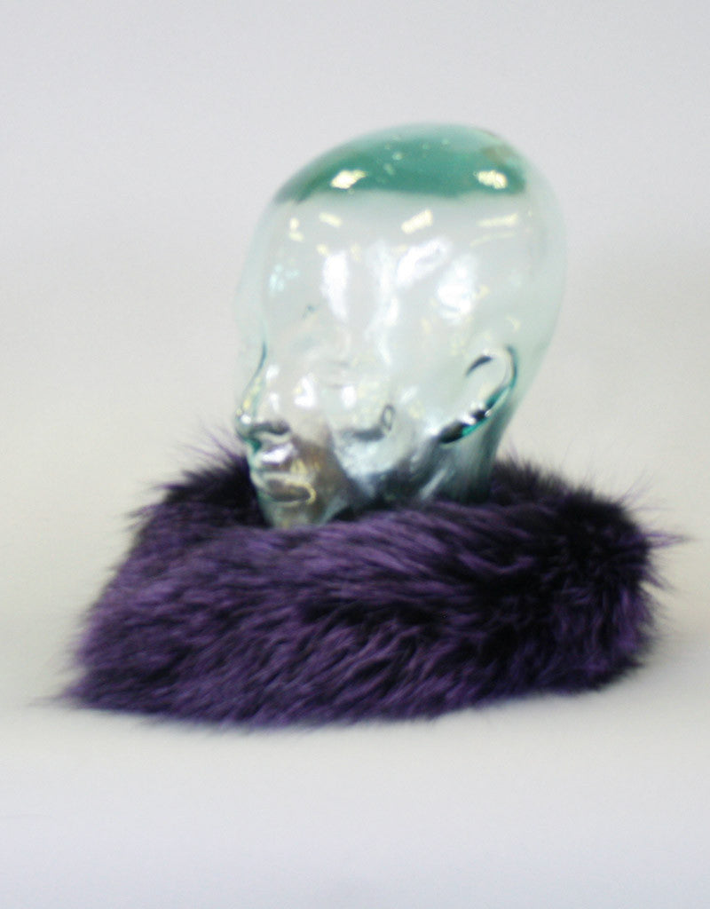 Wide Fur Headband-Cross