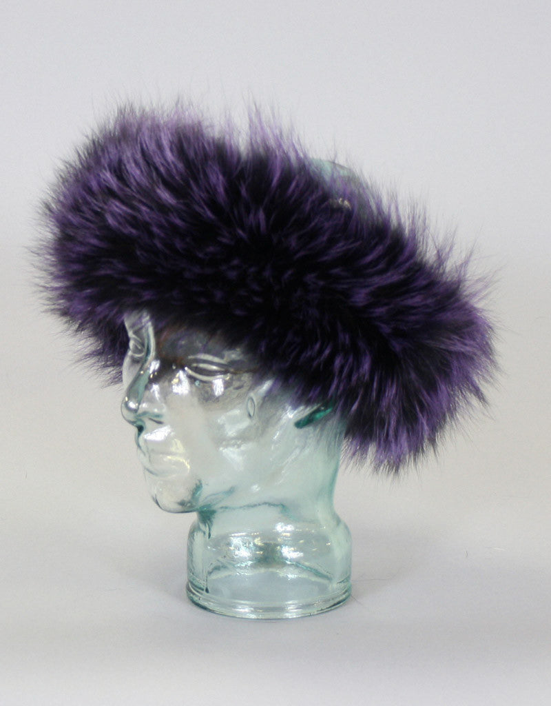 Wide Fur Headband-Cross