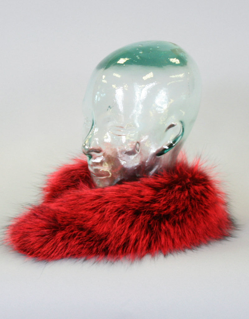 Wide Fur Headband-Cross