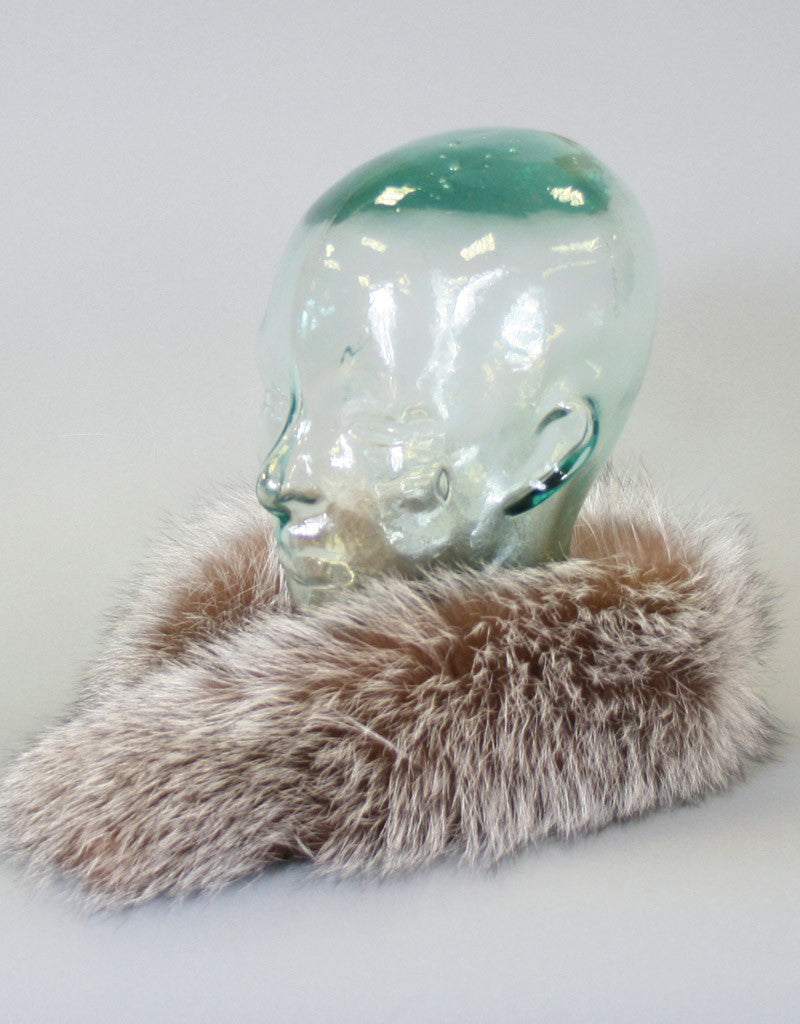 Wide Fur Headband-Cross