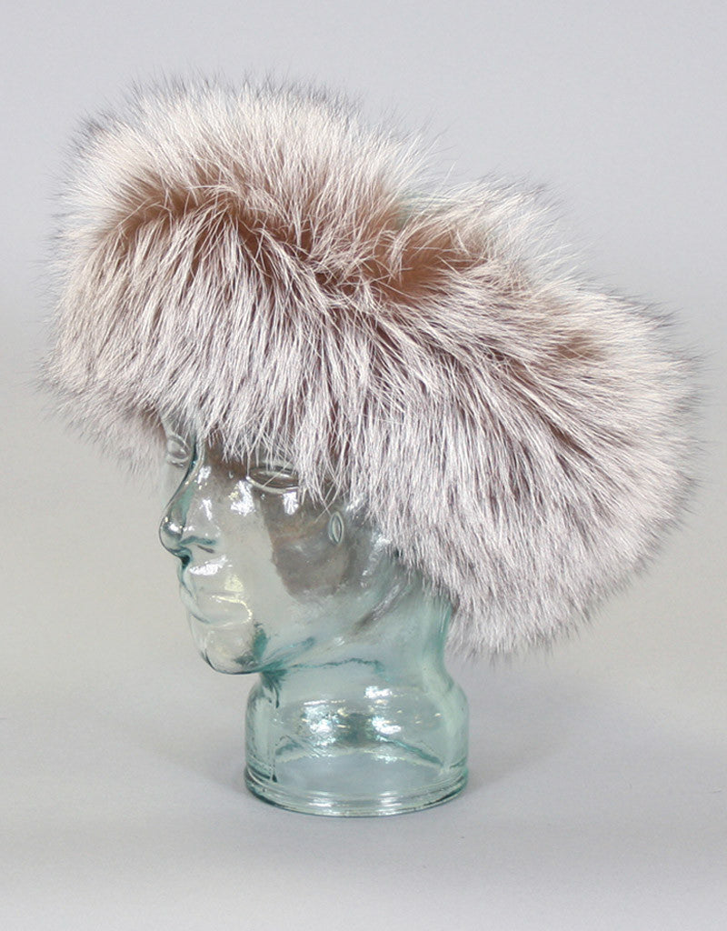 Wide Fur Headband-Cross