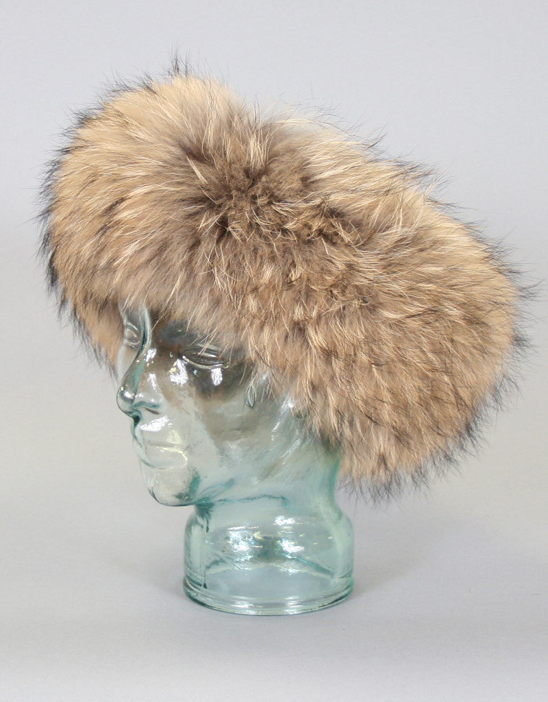 Wide Fur Headband-Cross