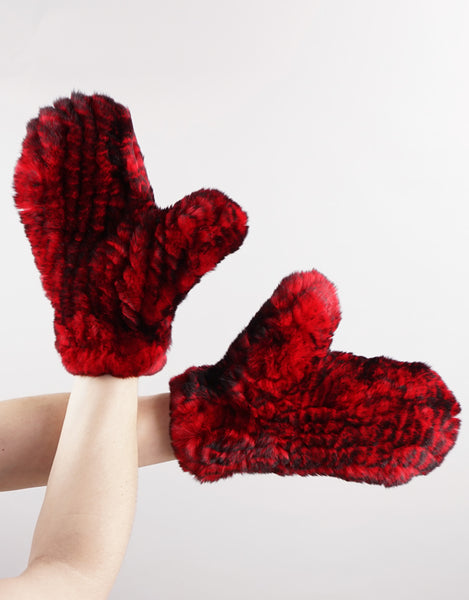 Rex Mitten - Red / Black