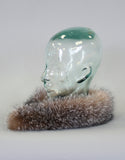 Fur Headband- Silver