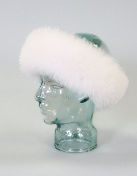 Fur Headband- White