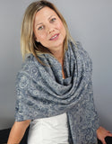 Cashmere Shawl- Azure