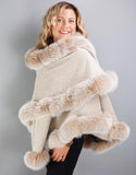 Alpaca Blend Medium Cape- Off White