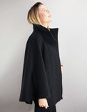 Belted Modern Cape/Jacket - Black