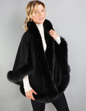 Alpaca Blend Medium Cape- Off White