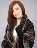 Printed Cashmere Shawl-Beige/ Blush