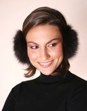 Velvet Band Fur Earmuff- White