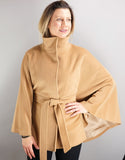 Belted Modern Cape/Jacket - Camel