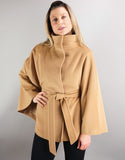 Belted Modern Cape/Jacket - Camel