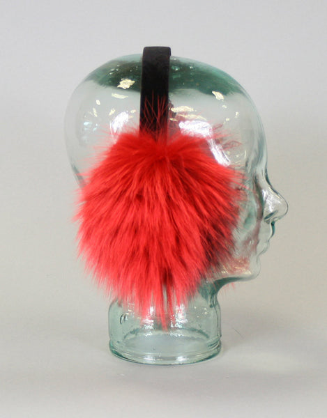 Lux Fox Earmuff-Red Silver