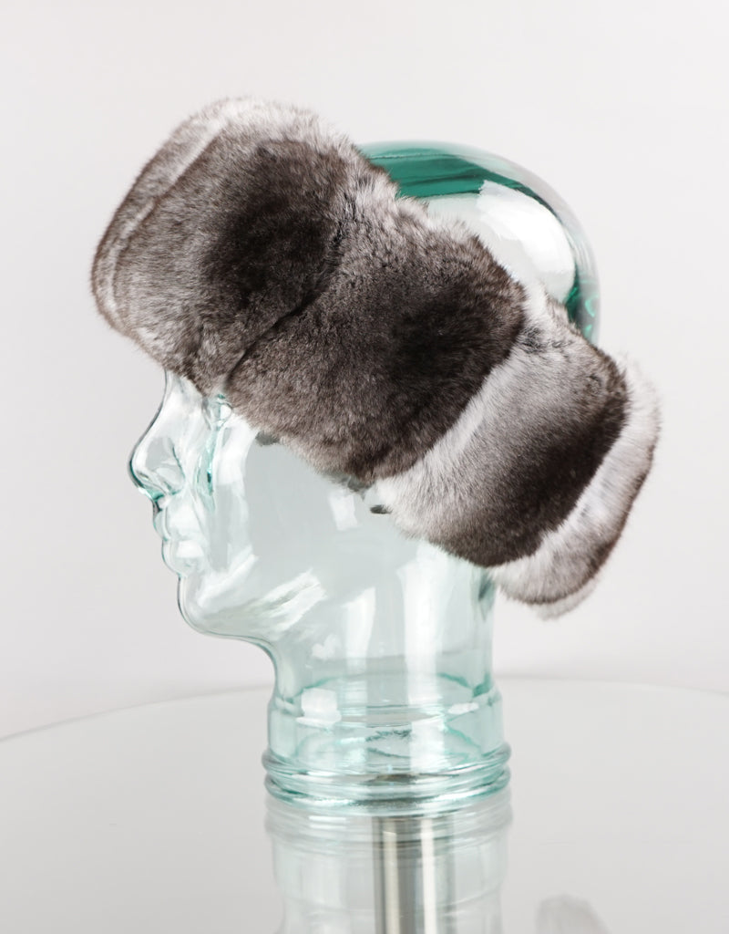 Wide Chinchilla Headband- Natural