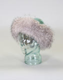 Fur Headband- Pink Indigo