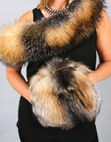 Forever Elegant Purse Muff- Navy Dyed Silver