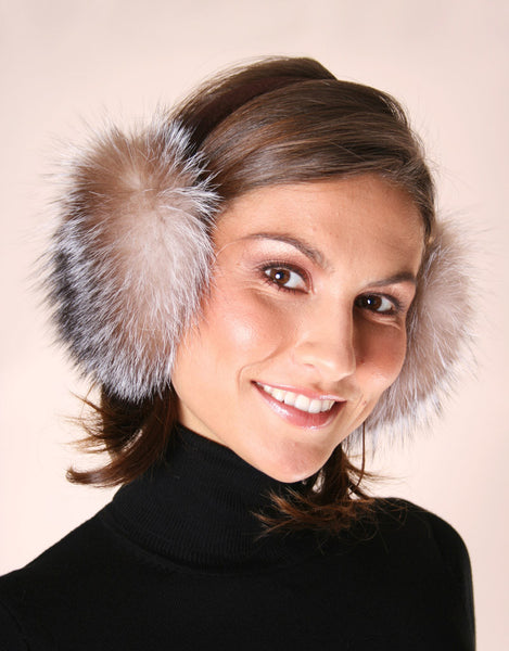 Velvet Band Fur Earmuff- Crystal