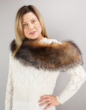 Classic Fur Collar- Crystal