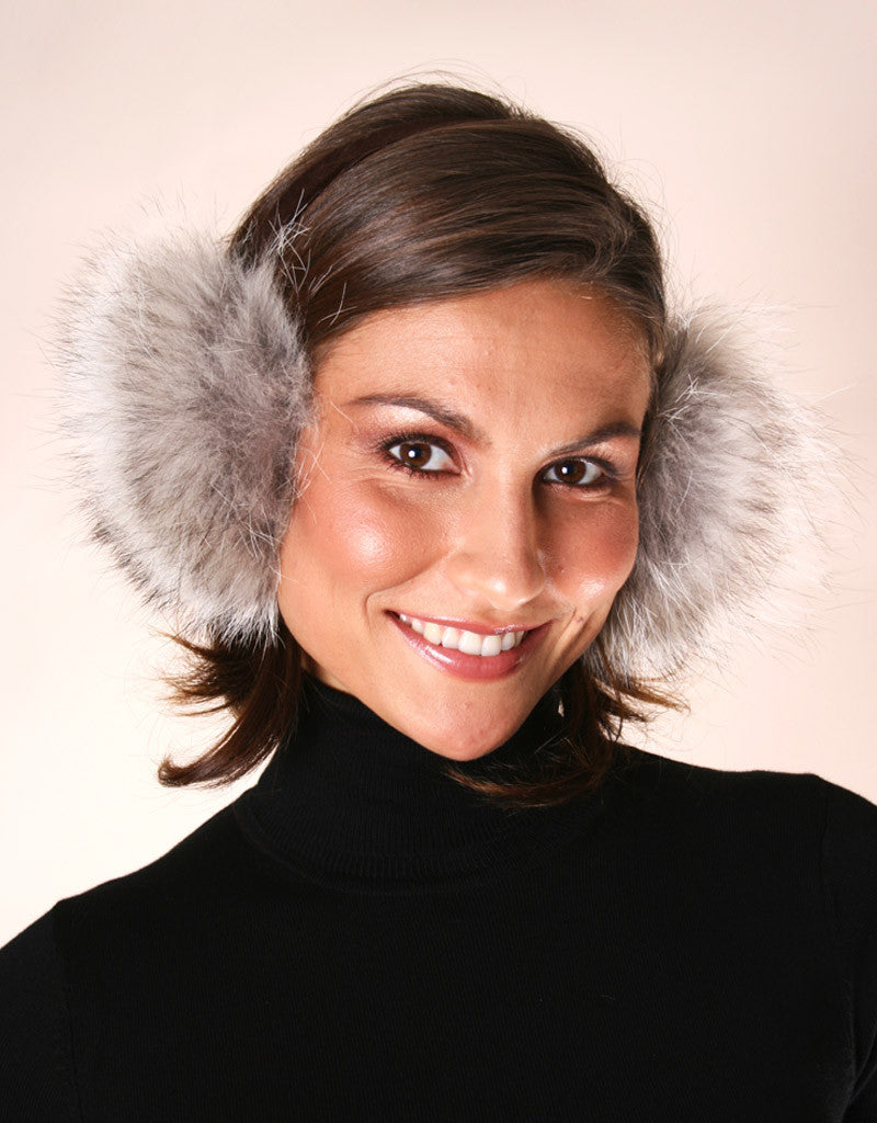Velvet Band Fur Earmuff- Brown