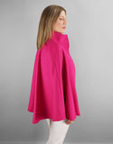 Belted Modern Cape/Jacket - Bright Pink