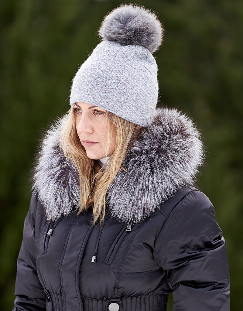 Chevron Toque - Grey