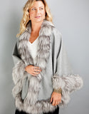 Cashmere Medium Round Cape- Camel