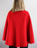 Belted Modern Cape/Jacket - Red