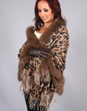 Printed Cashmere Shawl-Beige/ Blush