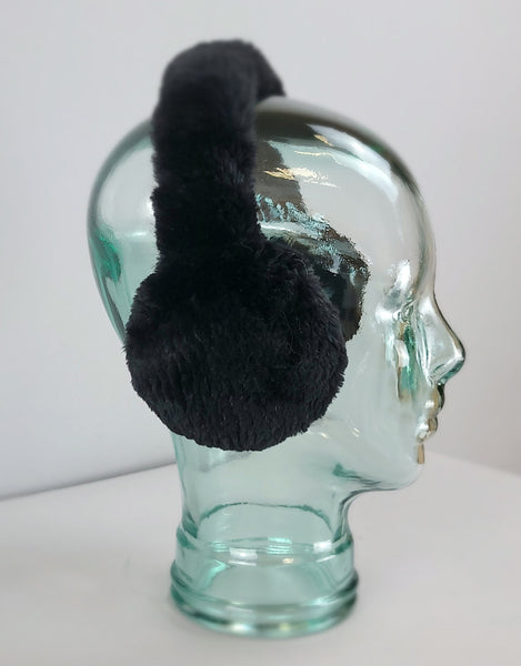 Fur Earmuff- Black