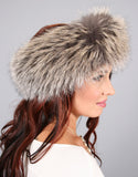 Wide Fur Headband-Cross
